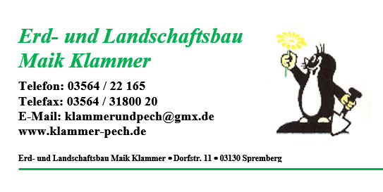 Welzower Carneval Club - Sponsor Erd- und Landschaftsbau Klammer & Pech